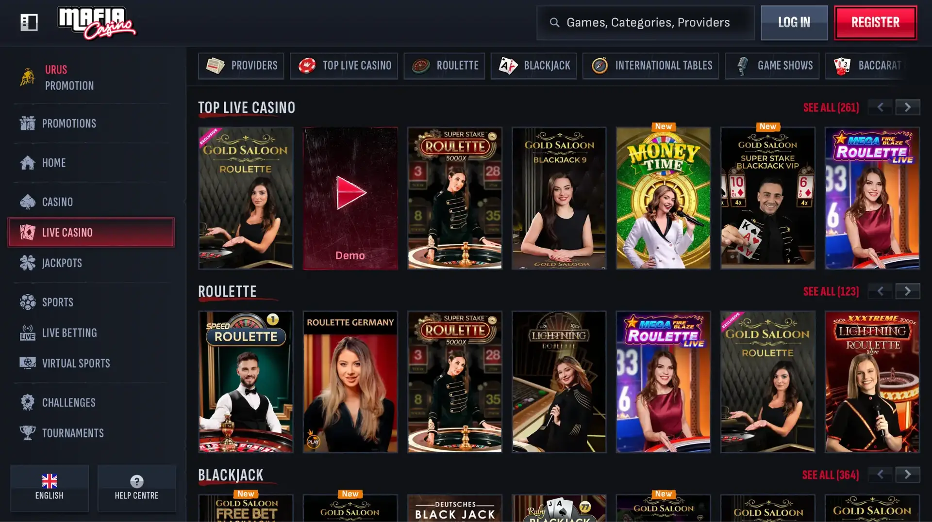 Schermata Mafia Casino 2