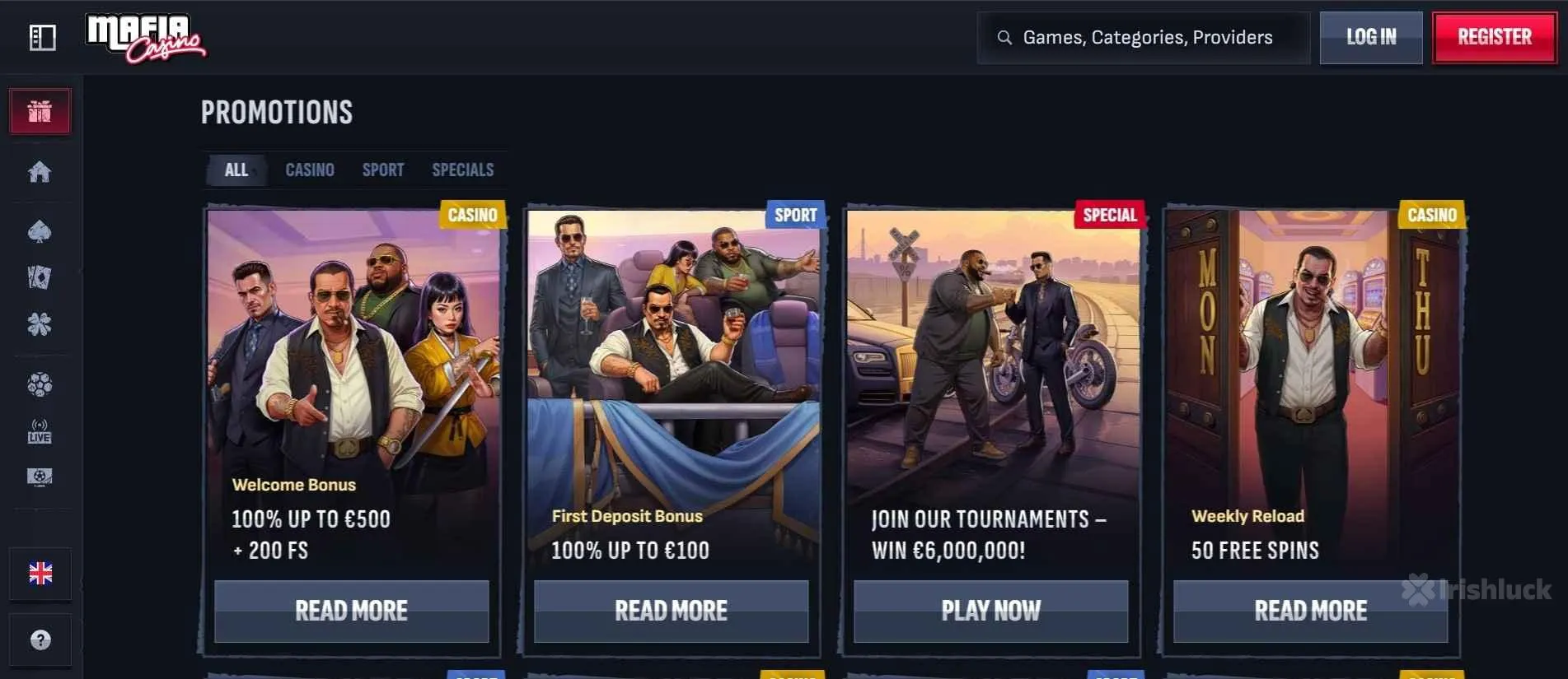 Schermata Mafia Casino 1